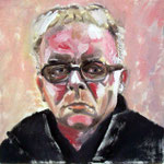 Jürgen Kramer: *Selbst vom 27.2.2008*, Öl/Leinwand, 40 x 40 cm