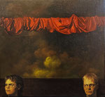 Dietmar Gross: *Paar*, 1990, Öl/Leinwand, 50 x 55 cm
