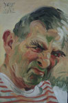 Johannes Grützke: *Selbst 21.9.2012*, Öl/Leinwand, 60 x 40 cm