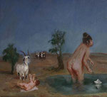 Pavel Feinstein: *N 822*, 2001, Öl/Leinwand, 45 x 50 cm 