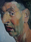 Johannes Grützke: *Selbst 21.9.2011*, Öl/Leinwand, 40 x 30 cm