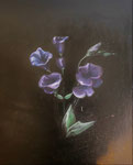 Jürgen Kramer: *Blumen 2*, 1993, Öl/Leinwand, 40 x 30 cm