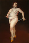 Lilli Hill: *Perlenkette*, 2011, Öl/Leinwand, 190 x 130 cm