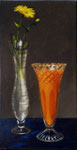 Dietmar Gross: *Stillleben*, 1994, Öl/Leinwand, 38 x 20 cm