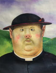 Zhao Bin: *Mann mit Hut*, 2010, Öl/Leinwand, 60 x 50 cm 