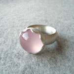 Silberring mit Rosenquarz