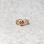 585er Roségoldring mit Turmalin, 930 Eur
