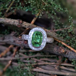 925er Silberring mit Turmalin, 595 Eur