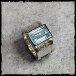 Silberring mit Aquamarin, 750 Euro