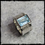 Silberring mit Aquamarin, 750 Euro