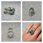 Silberring mit Aquamarin