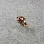 750er Roségoldring mit Diamant im Rosecut