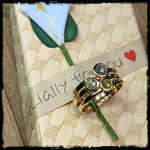 750er GG-Ringe mit Diamant (Rosenschliff), ab 430 Euro