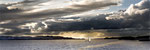 Einsames Segelboot. Bildformat: 1/3
