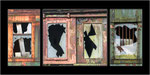 Vier Fenster. Bildformat: 1:3
