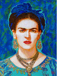 Solamente Frida ©2026,  Acrylic on Canvas, Dimensions 18" w x 24" h 
