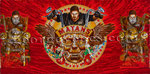 Corporate commission: MAYANS M.C. FX Networks ©2018, Acrylic on Canvas, Dimensions 96" w x 48" h