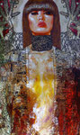 Judith & Holofernes IV ©2014, Acrylic on Canvas, Dimensions 36" w x 60" h