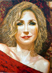 Commission: Portrait of Sonoma Van Brunt ©2018,  Acrylic on Canvas, Dimensions 36" w x 48" h, Private Commission
