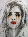 "Sin City 2: A Dame to Kill For" ©2013, Portrait of Jessica Alba © 2013, Acrylic on Canvas, Private Commission