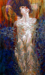Mermaids I ©2014,  Acrylic on Canvas, Dimensions 36" w x 60" h