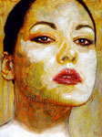 Portrait of Sylwia Gorak ©2015, Acrylic on Canvas, Dimensions 18" w x 24" h, Private Collection