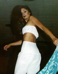 Elia Martinez, Fashion Show Model and George Yepes' 10th Grade High School Girlfriend from Sacred Heart of Jesus High School, modeling at Los Angeles, California  USA
