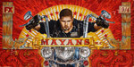 Corporate commission: MAYANS M.C. FX Networks ©2018, Acrylic on Canvas, Dimensions 96" w x 48" h