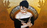 Adelita ©2016,  Acrylic on Canvas, Dimensions 36" w x 60" h, Private Collection