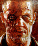"GrindHouse: Planet Terror" ©2006, Portrait of Josh Brolin © 2013, Acrylic on Canvas, Private Commission