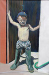 Keenan at Four, 2005. 24 x 36 in. Oil paint on canvas. #05PA098P