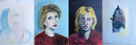 Grouping of four portraits of Linda.