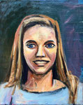 Christine, 2005. 16 x 20 in. Oil paint on canvas. #05PA064P