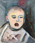 Baby Shannon, 1986. 16 x 20 in. Oil paint on canvas. #86PA063P