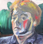 Willie Trip, 1979. 12 x 12 in. Oil paint on canvas. #79PA062P