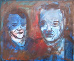 Ginny and Bob, 1997. 21.5 x 17.5 in. Oil on canvas. #97PA065P