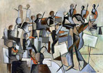 THE ORCHESTRA - Oil on canvas - 100x73cm - 2023 (Private collection in Doha, Qatar) CDA