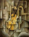 CELLO ON CHAIR - Oil on canvas - 100x81cm - 2024
