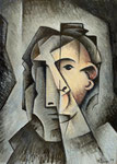 HEAD OF MEN III - Oil on canvas - 46x33cm - 2019