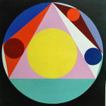 Sangaku_11, 2015, Acryl auf Leinwand,, 58 x 58 cm, sold