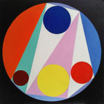Sangaku_10, 2015, Acryl auf Leinwand, 2015, 40 x 40 cm, sold