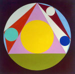 Sangaku_12, 2015,  Vinyl auf Bütten, 30 x 30 cm, sold