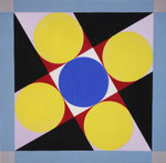 Sangaku_18, Vinyl auf Holz, 2015, ca.23 x 23 cm