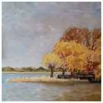 "Mündesee im Herbst"  40 x 40 cm