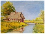 "Am Bach III"  30 x 40 cm