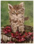 "Kätzchen 1"  30 x 24 cm (verkauft)