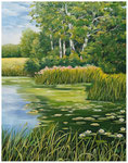 "Waldsee"  50 x 40 cm (verkauft)