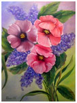 "Blumenstrauß"  40 x 30 cm (verschenkt)