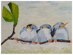 "Vögelchen"  24 x 30 cm