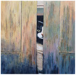"Katzendurchblick"  80 x 80 cm (verkauft)